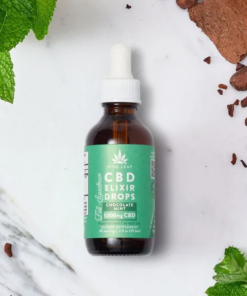 Double Strength CBD Elixir Drops Tincture | Chocolate Mint | 1,000mg CBD