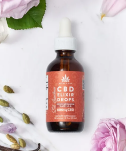 Double Strength CBD Elixir Drops Tincture | Rose Cardamom Vanilla | 1,000mg CBD